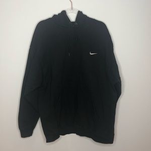 plain black nike hoodie!!